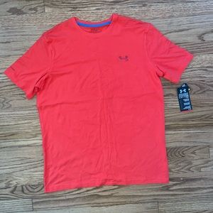 NWT men’s under armour orange t shirt